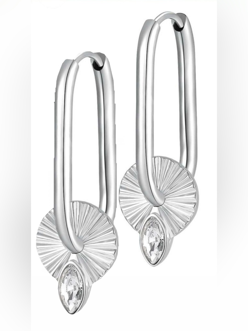 Brosway Chakra Earrings Oval Crystal BHKE109 Make It Happy Stainless Steel New